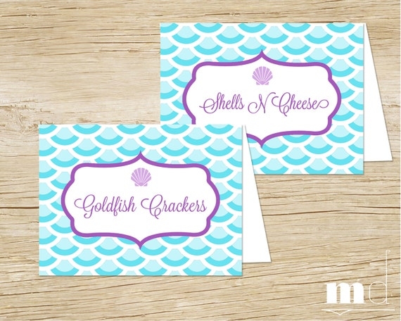 Free Printable Little Mermaid Food Labels Free Templates Printable