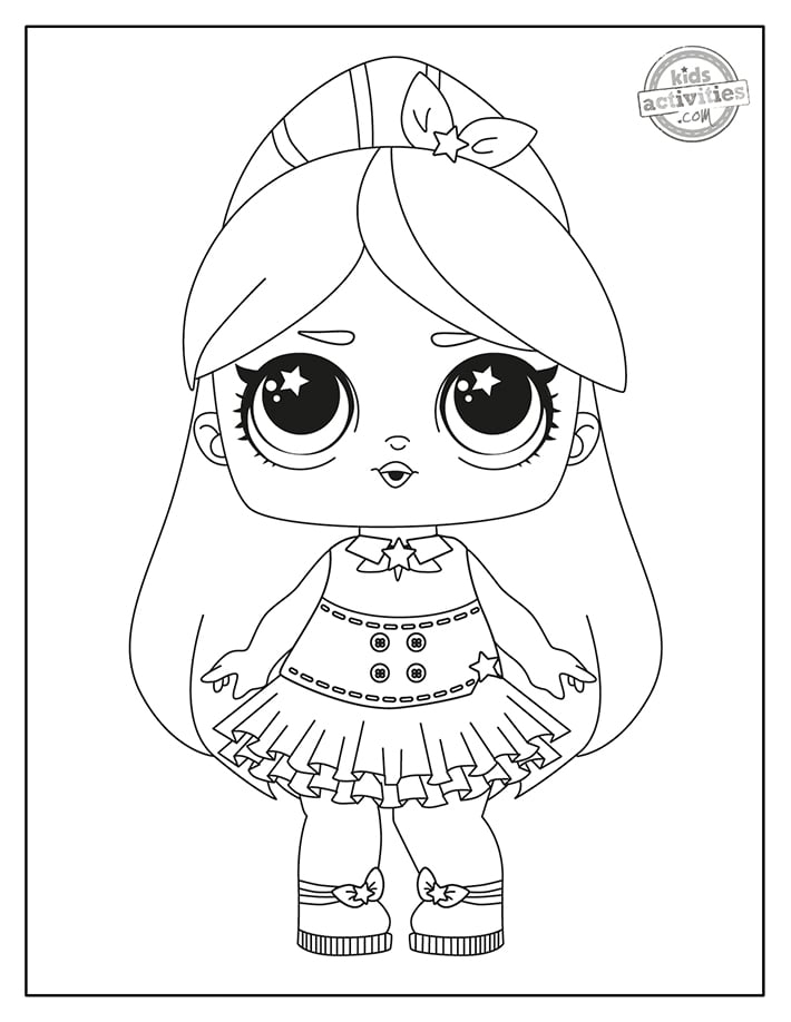 Free Printable LOL Coloring Pages Free Doll Coloring Pages Kids 