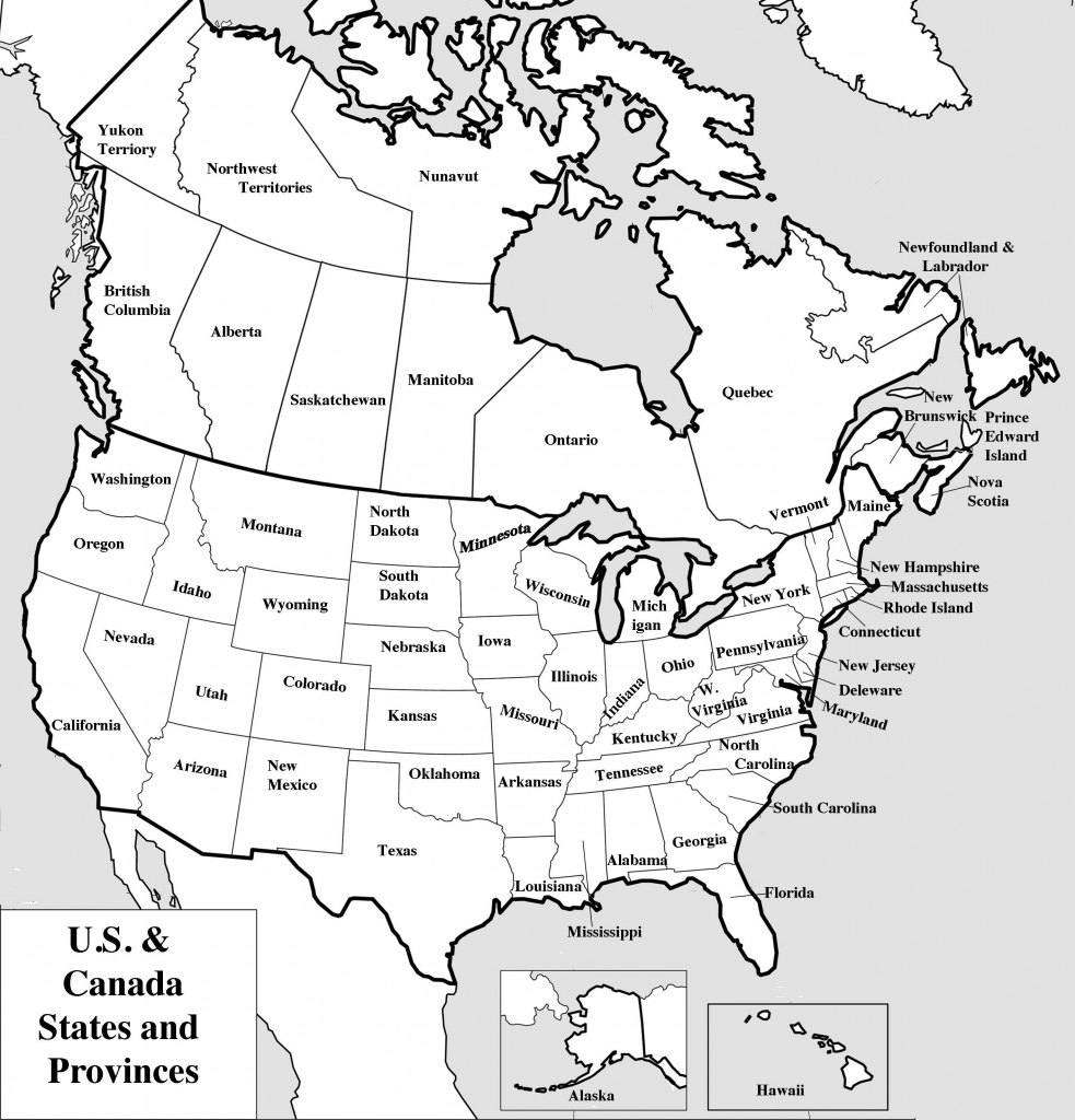 Free Printable Map Of North America With Labels Printable Templates