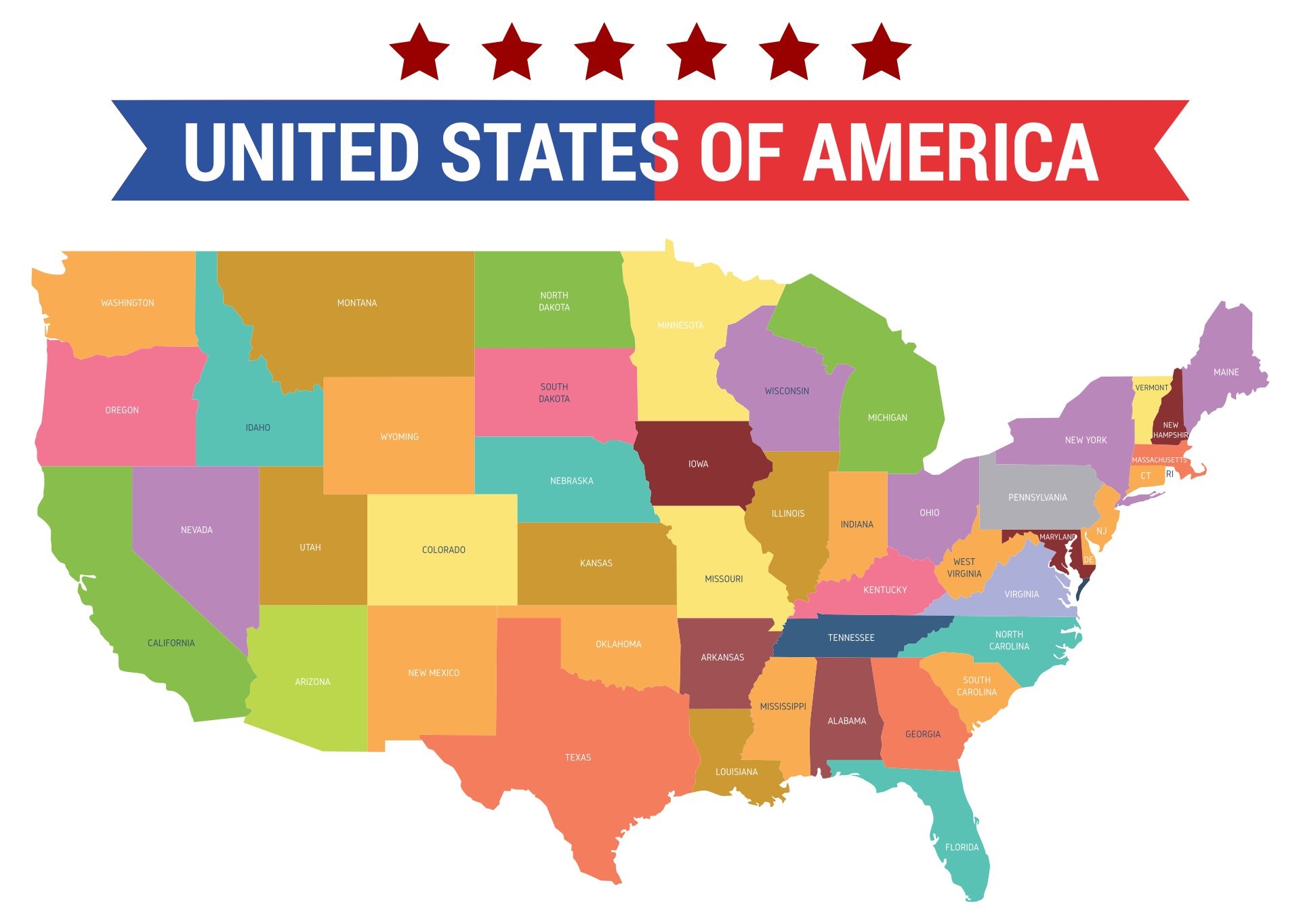 Free Printable Map Of United States
