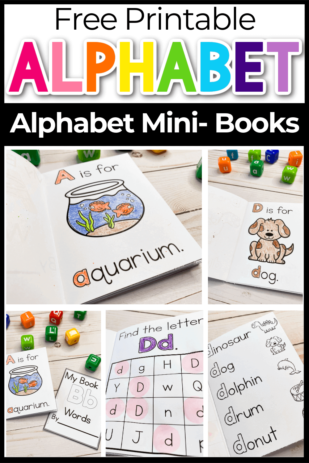 Free Printable Mini Alphabet Books For Preschoolers Alphabet Mini 