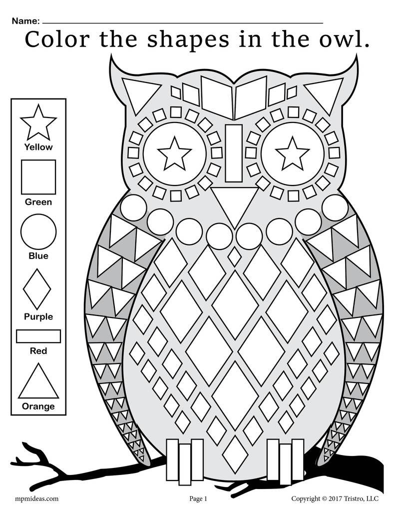 Free Printable Owl Worksheets For Preschoolers David M Staples