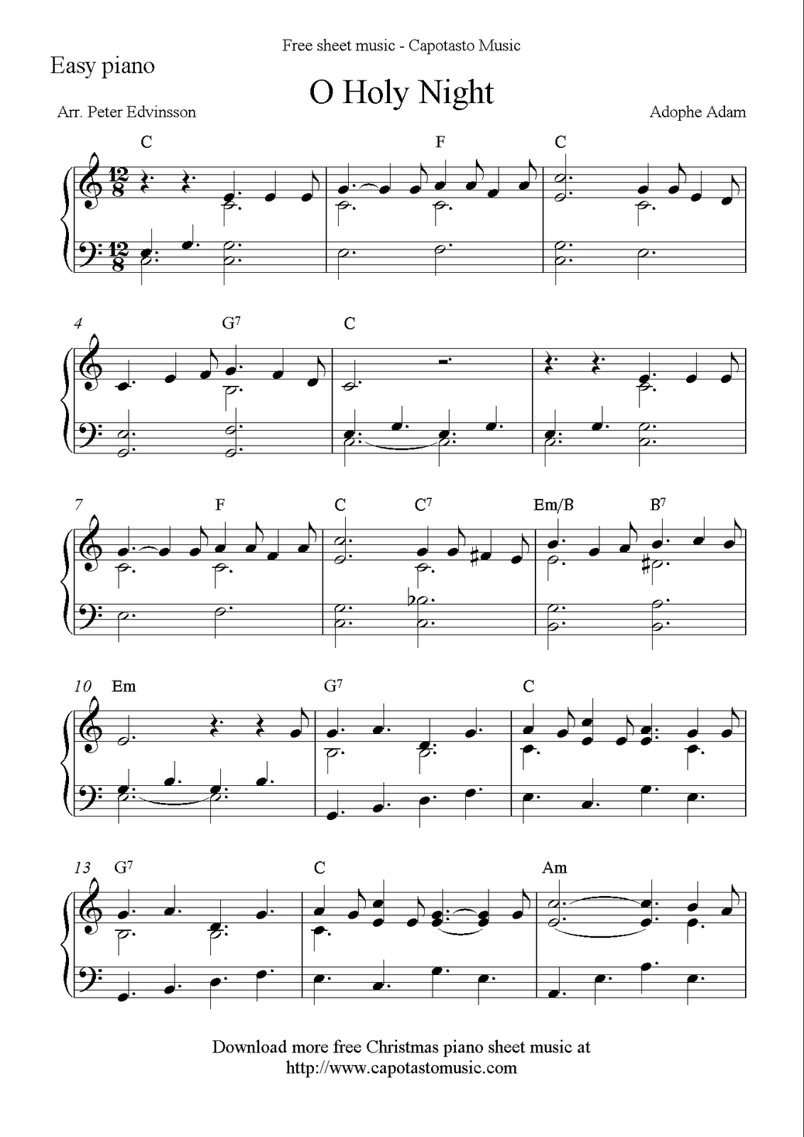 Free Printable Sheet Music For Piano