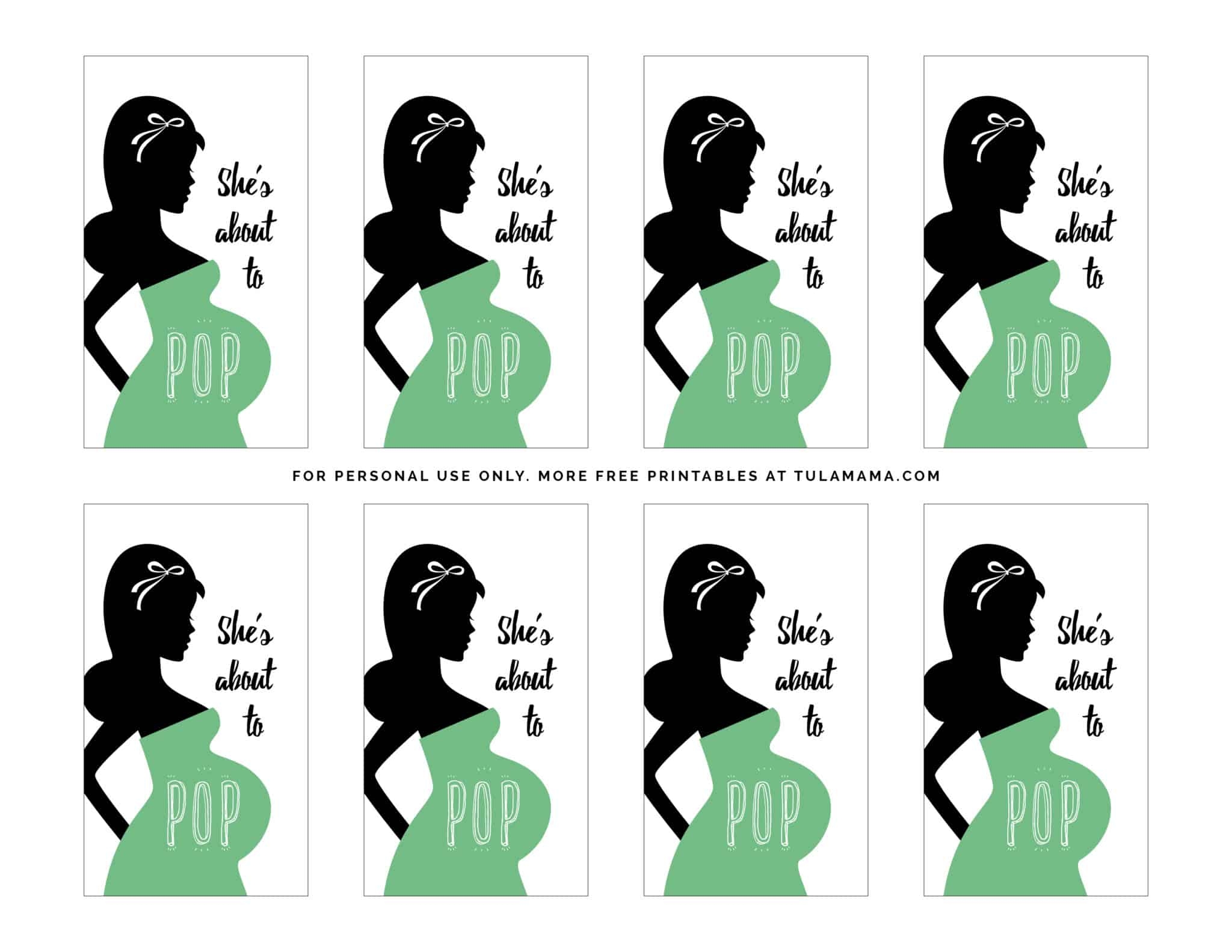 Free Printable quot Ready To Pop Baby Shower quot Printables Tulamama