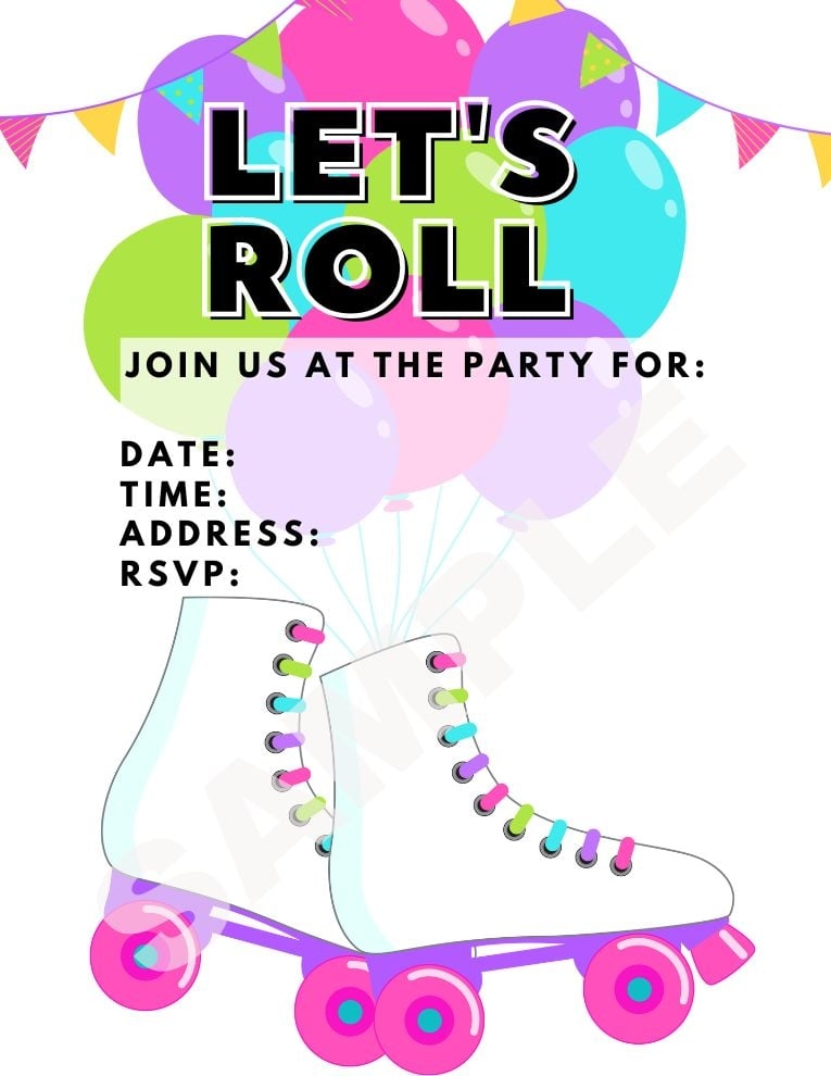 Free Printable Roller Skating Party Invitations Parties Made Personal Free Printable Roller Skating Party Invitations Parties Made Personal