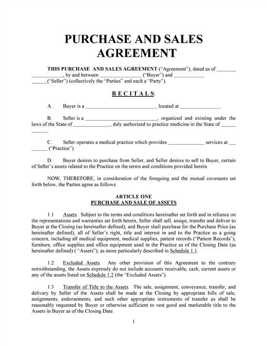 Free Printable Sale Agreement Form Form GENERIC 