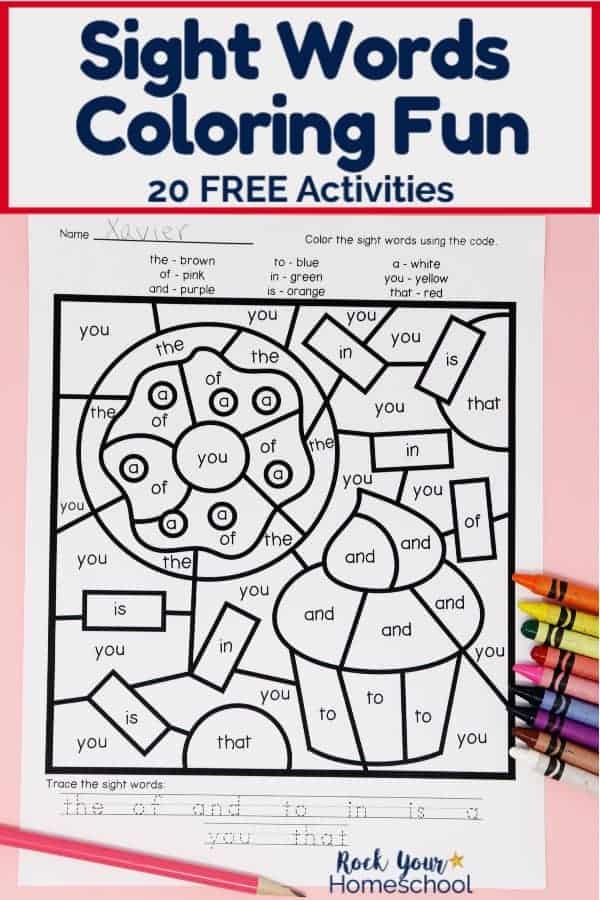 Free Printable Sight Word Coloring Pages Printable Coloring Pages 