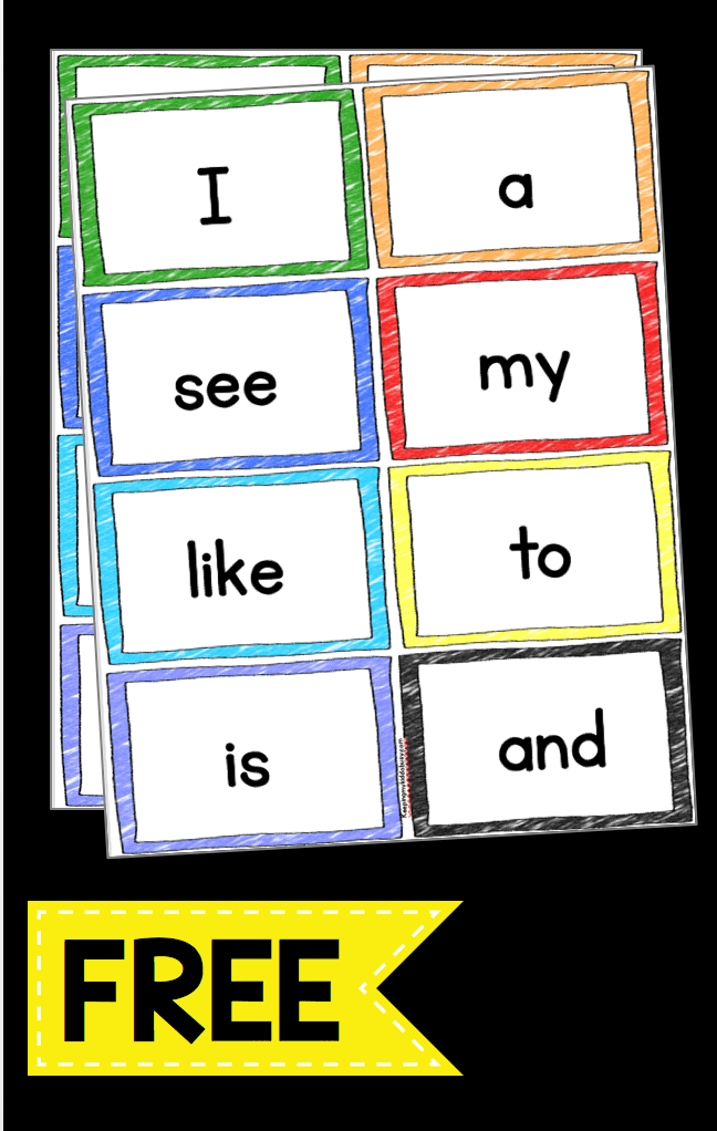 Free Printable Primer Sight Words Flashcards