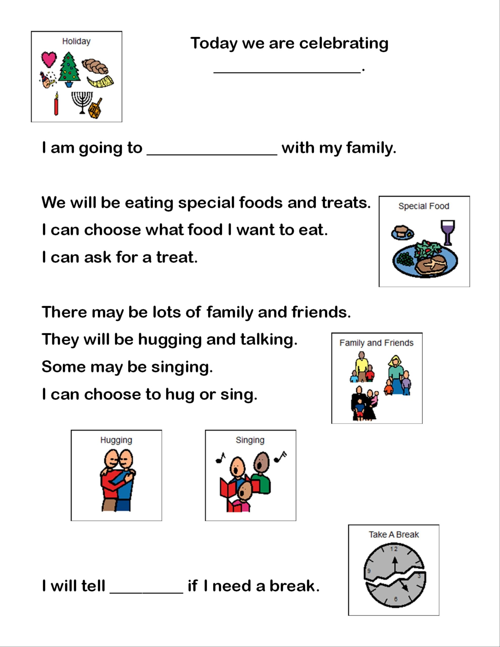 Free Printable Social Stories Worksheets