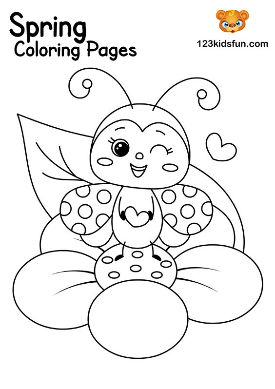 Free Printable Spring Coloring Pages For Kindergarten