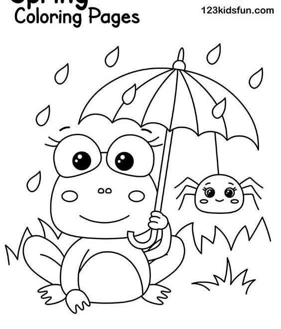 Free Printable Spring Coloring Pages For Kindergarten