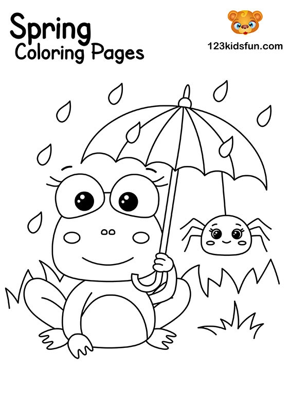 Free Printable Spring Coloring Pages For Kindergarten