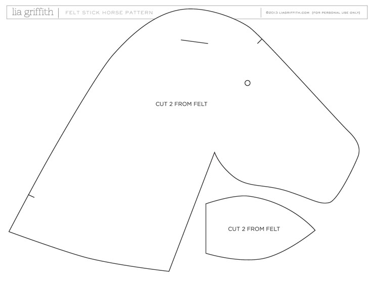 Free Printable Stick Horse Pattern Free Templates Printable
