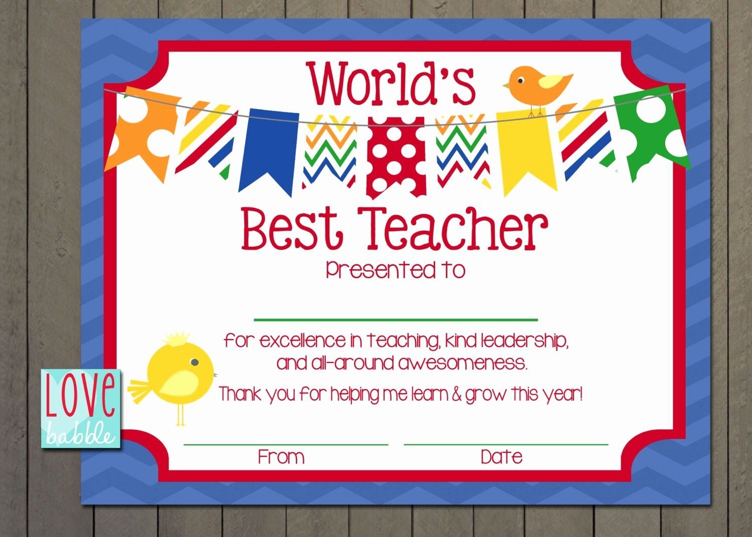 Free Printable Teacher Appreciation Certificates Educational 