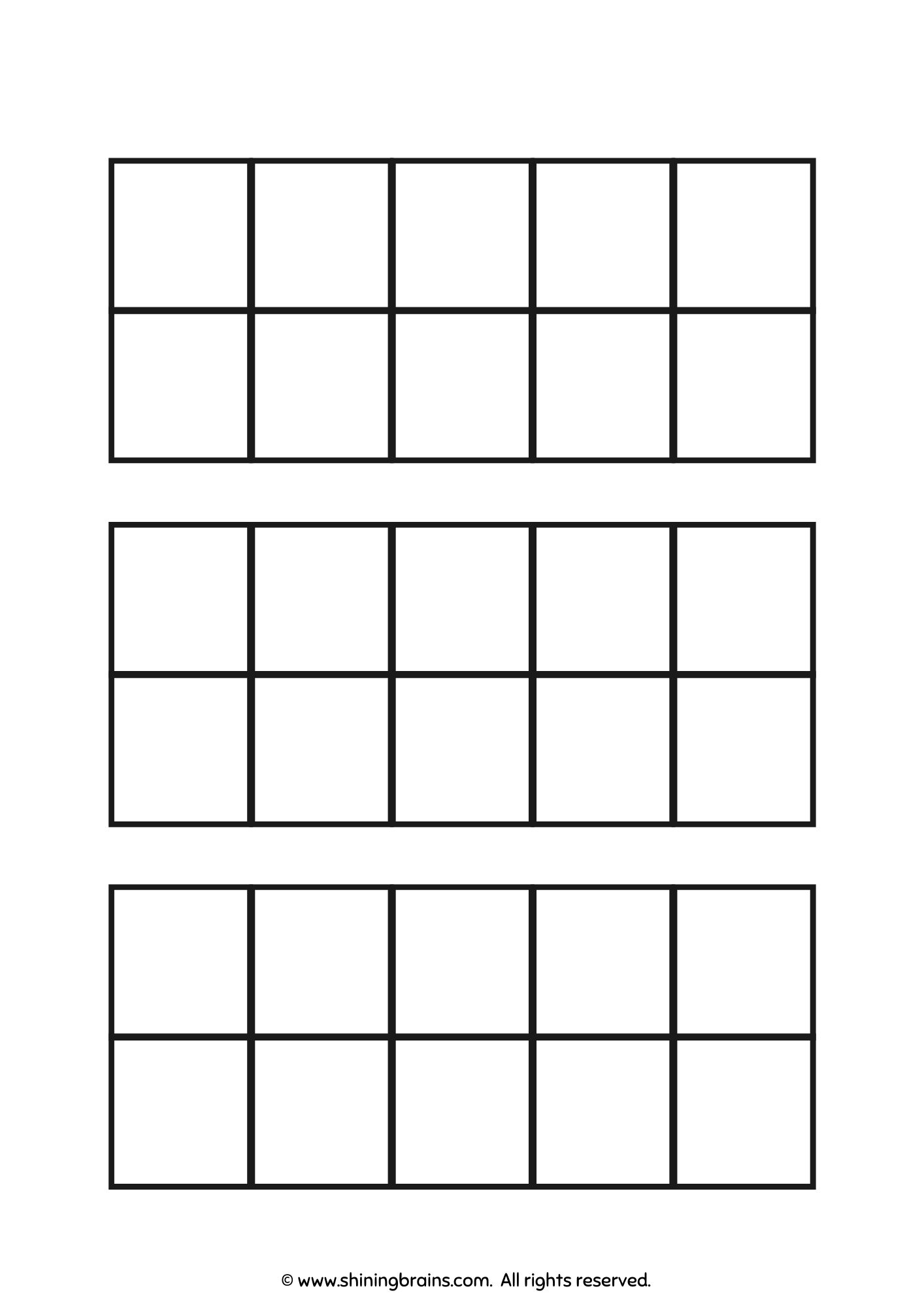 Free Printable Ten Frame Worksheets