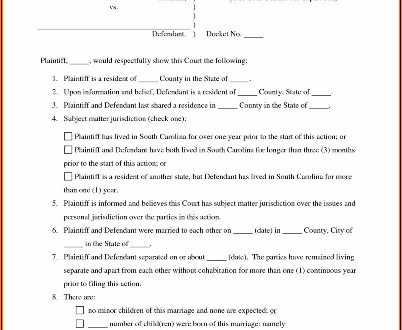 Free Printable Texas Uncontested Divorce Form Printable Forms Free Online
