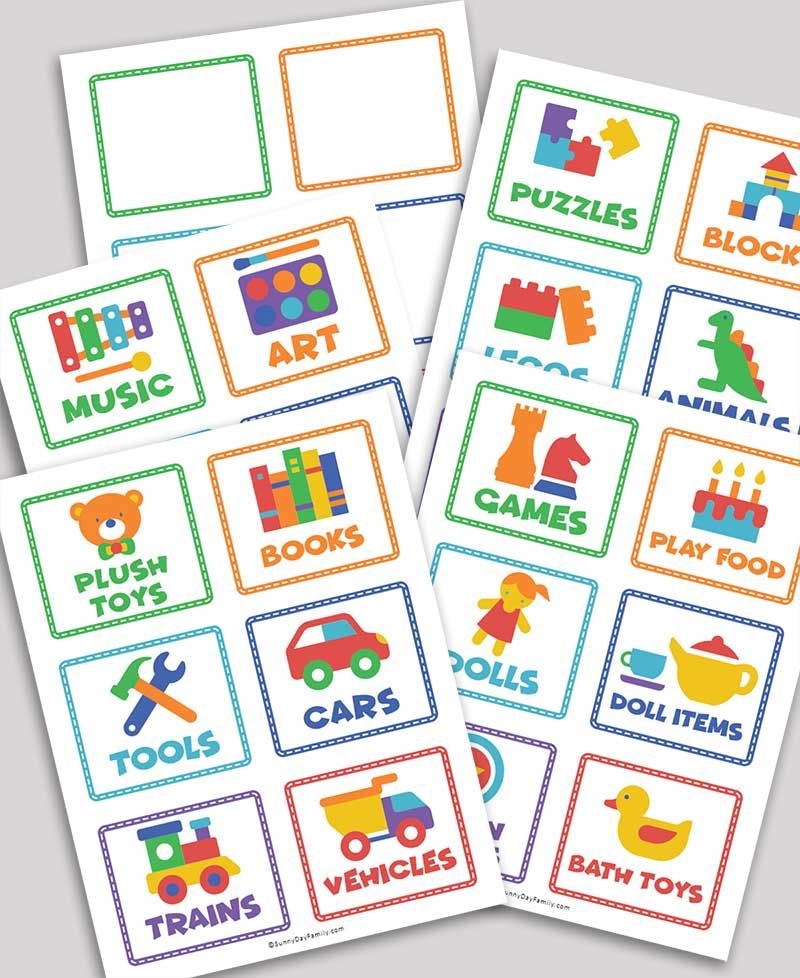 Free Printable Toy Bin Labels