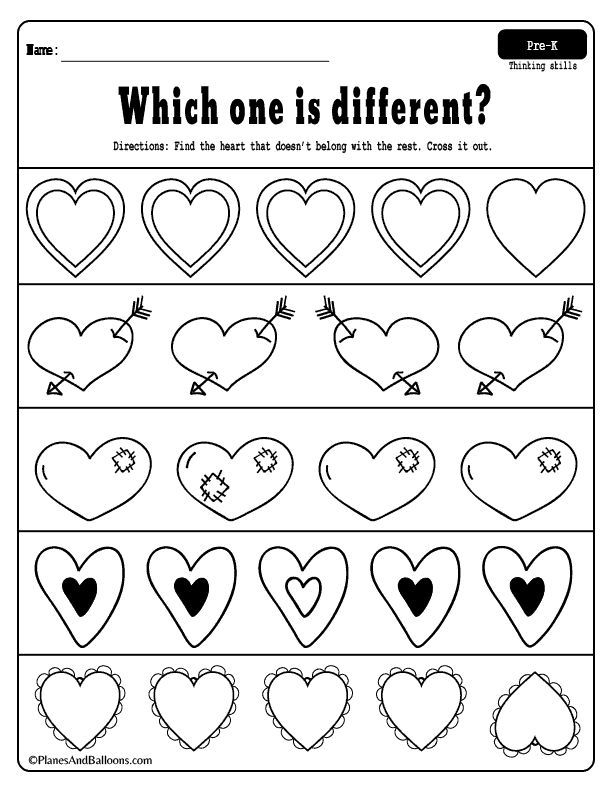 Kindergarten Valentine Worksheets Free Printable