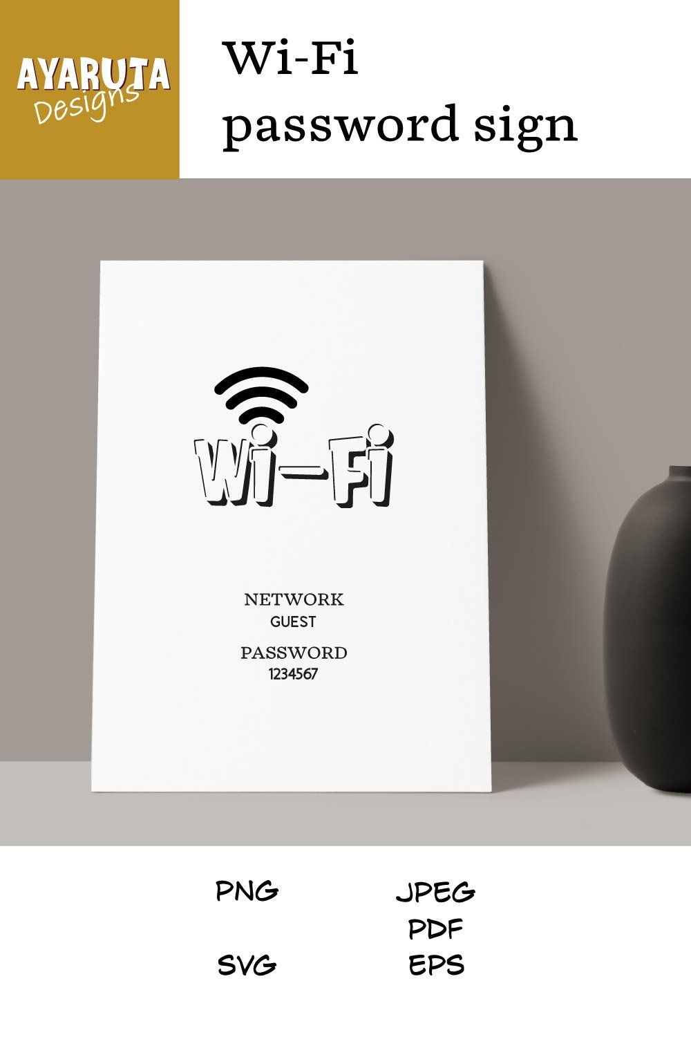 Free Printable Wifi Password Template 4x6 Free Templates Printable