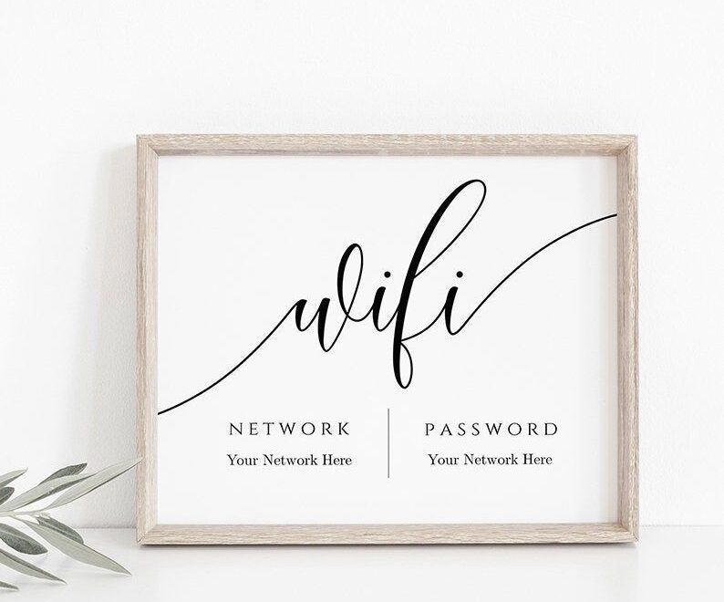 Free Printable Wifi Password Template 4x6 Printable Templates