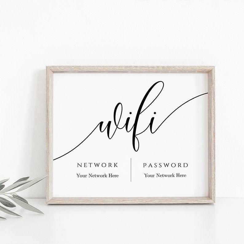 Free Printable Wifi Password Template 4x6 Printable Templates