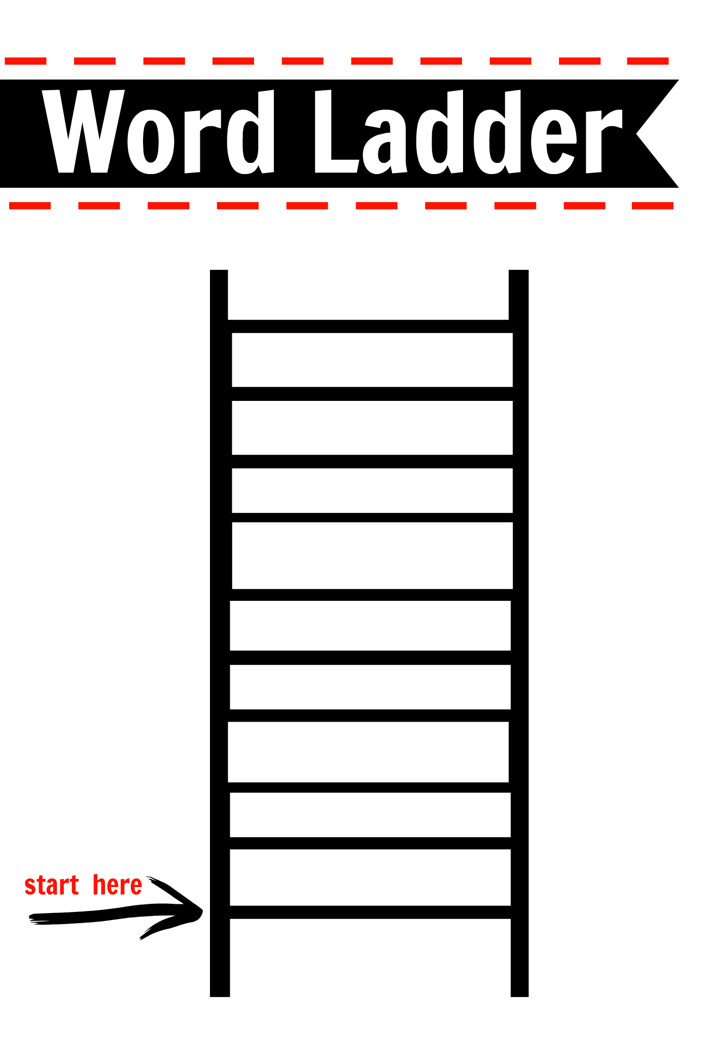 Free Printable Word Ladders