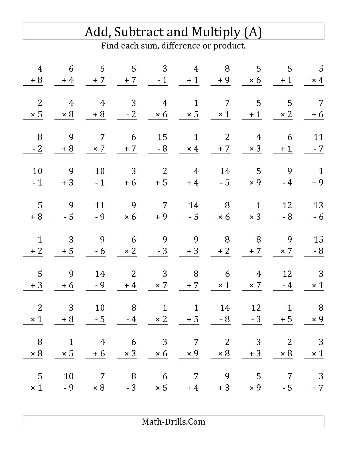 Free Printable Math Worksheets For 9th Grade