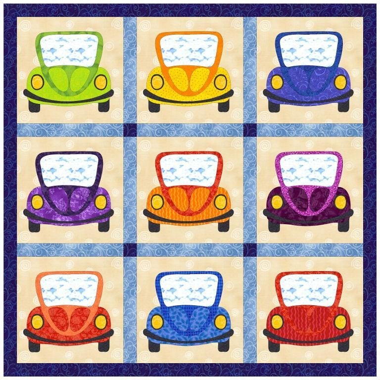 Free Quilt Pattern Silly Cars Quilt Patterns Applique Quilts Mini 