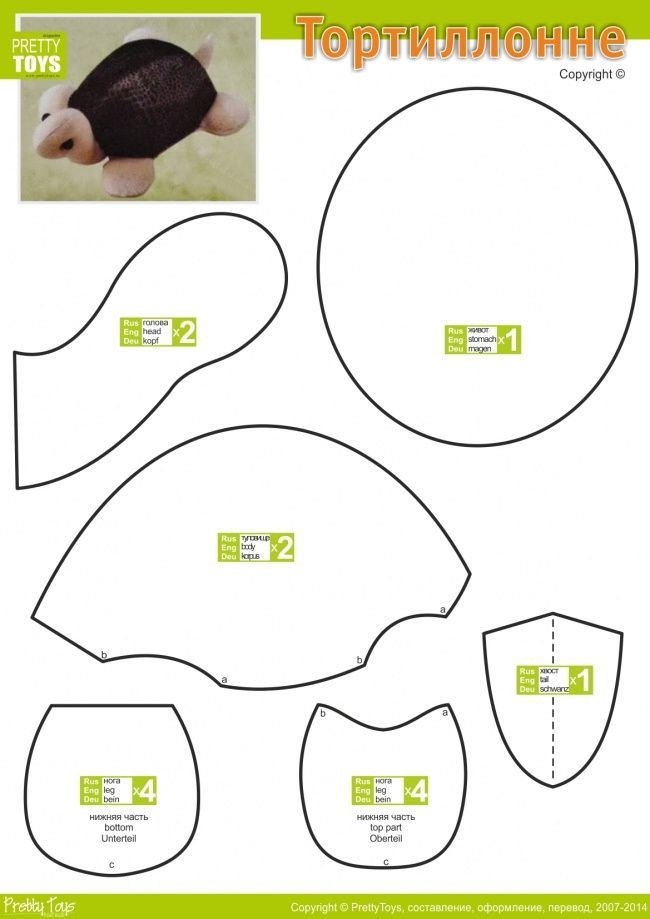 Free Turtle Sewing Pattern KurunZunaira