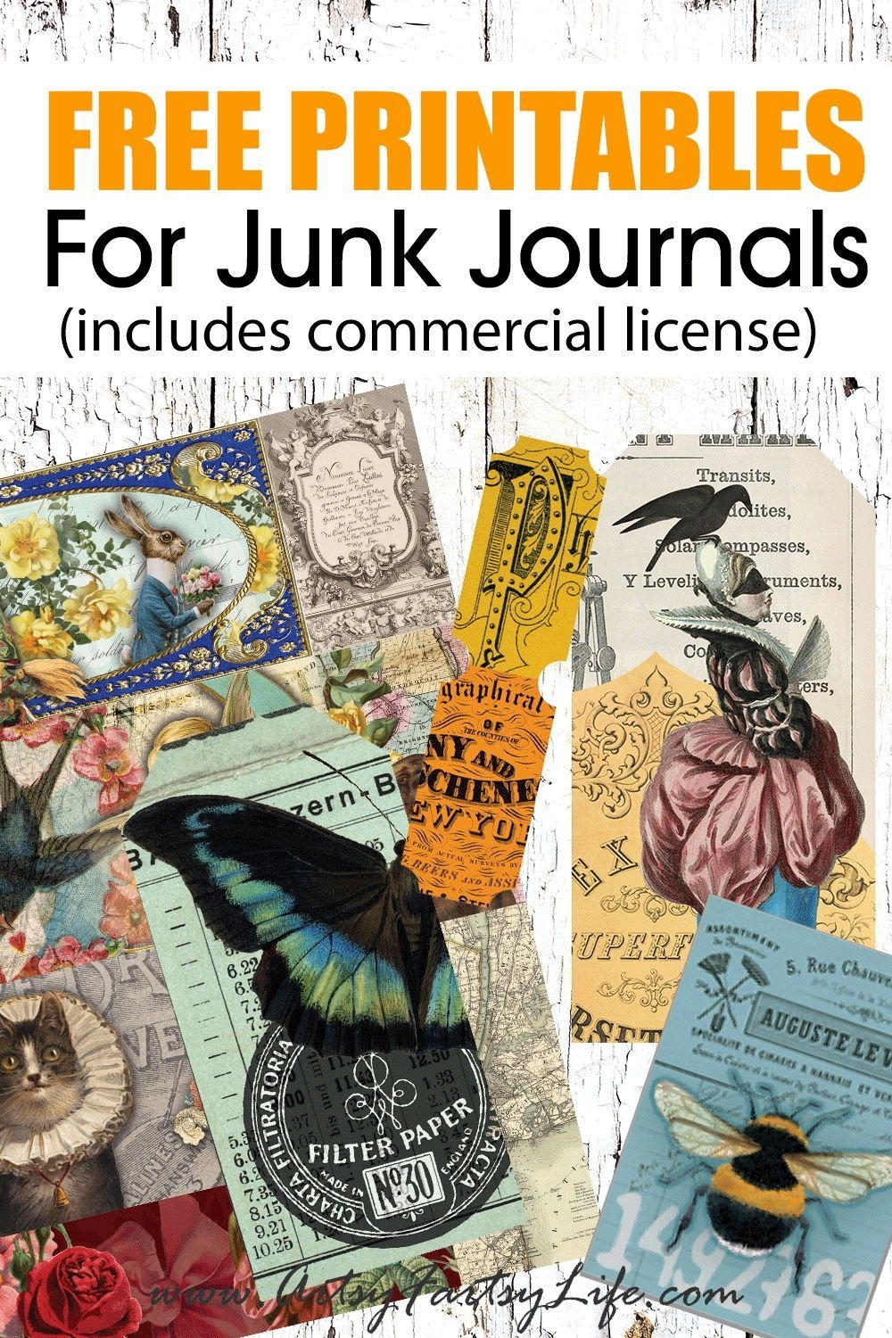 Free Vintage Ephemera Printables For Your Junk Journal Love Yarn