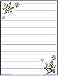 FREE Winter Writing Paper Here Are 3 Printable Winter Writing Papers 