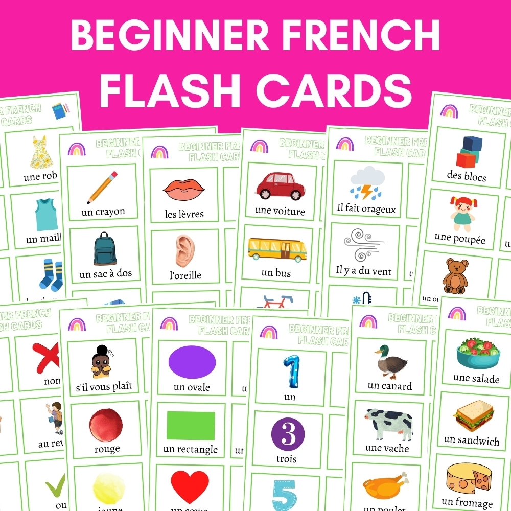 French Printable Flashcards Printable Online