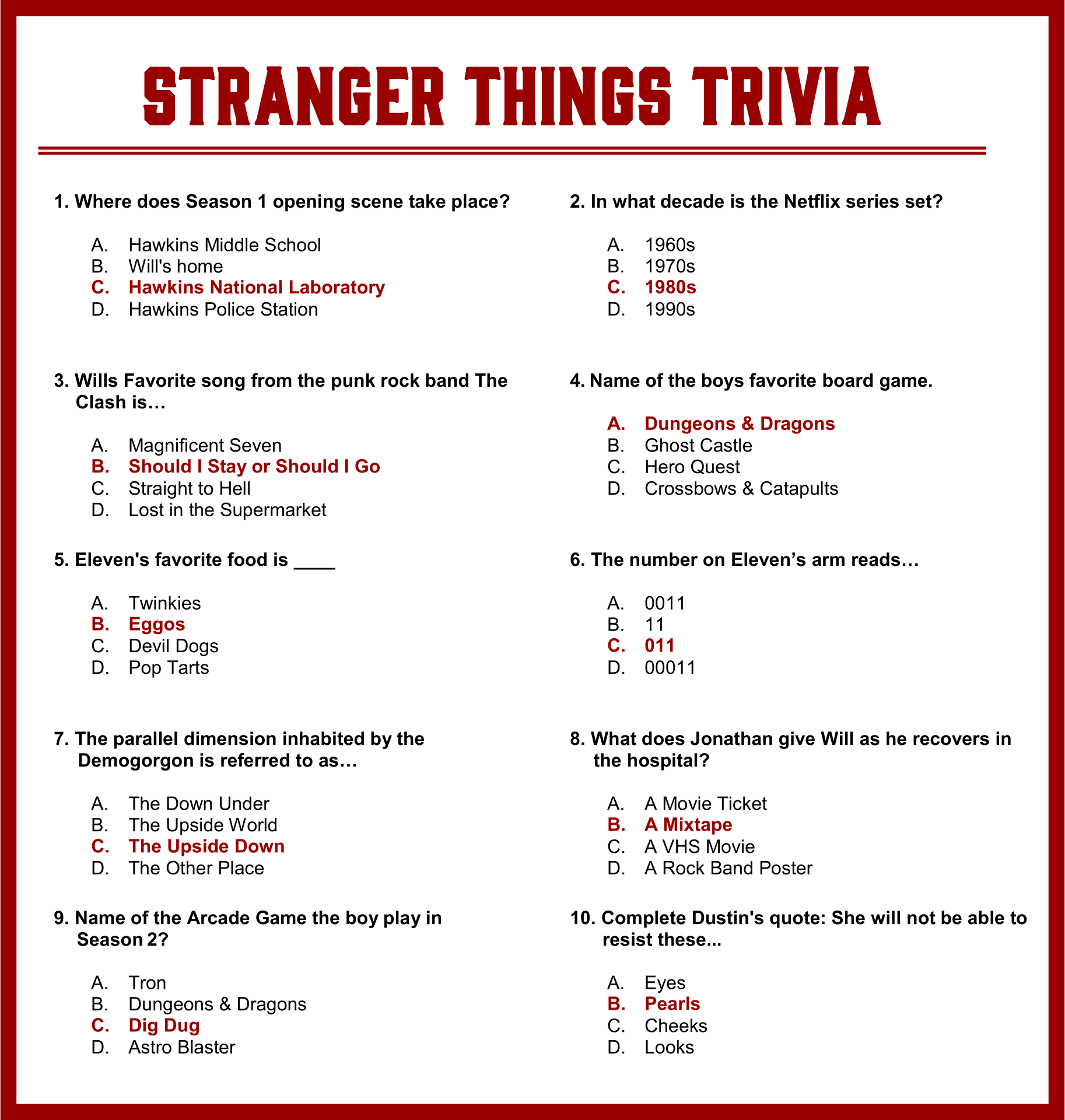 Funny Trivia Questions And Answers Multiple Choice 35 Funny