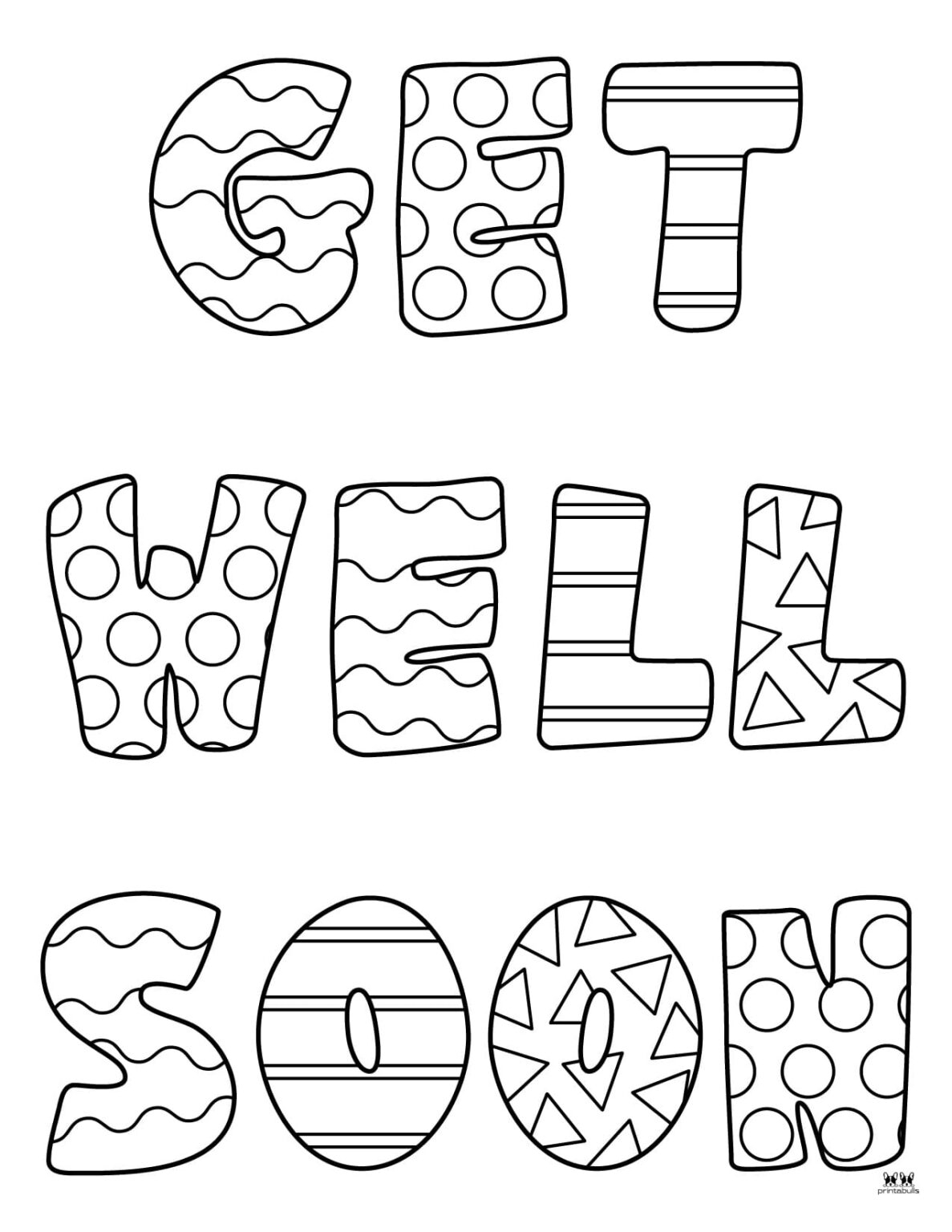 Printable Get Well Soon Coloring Pages
