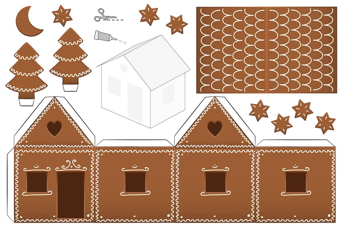 Gingerbread House Printable Patterns
