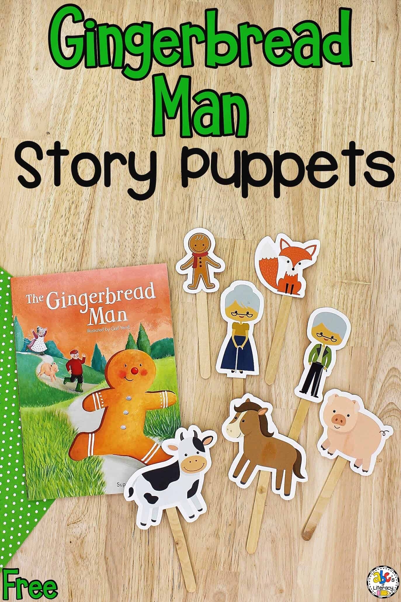 Gingerbread Man Puppets Free Printable Artofit