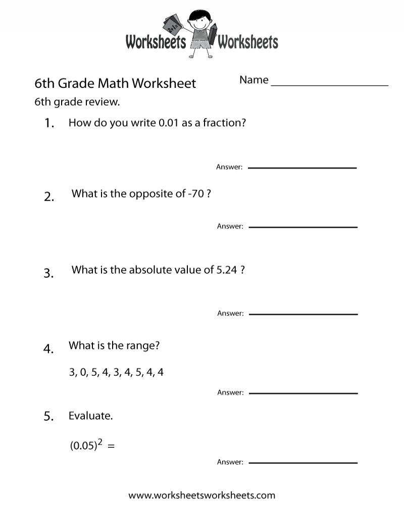 Go Math 6th Grade Printable Worksheets Math Worksheets Printable