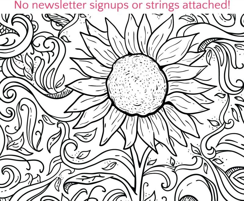 Grab This Free Printable Spring Adult Coloring Book No Strings