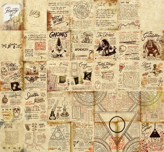 Gravity Falls Small Replica Journal Pages By TheMysteryShack Gravity 