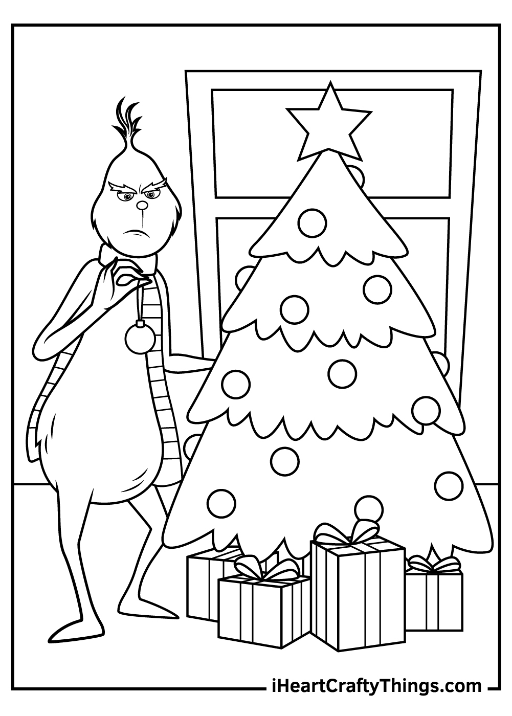 Grinch And Max Coloring Pages