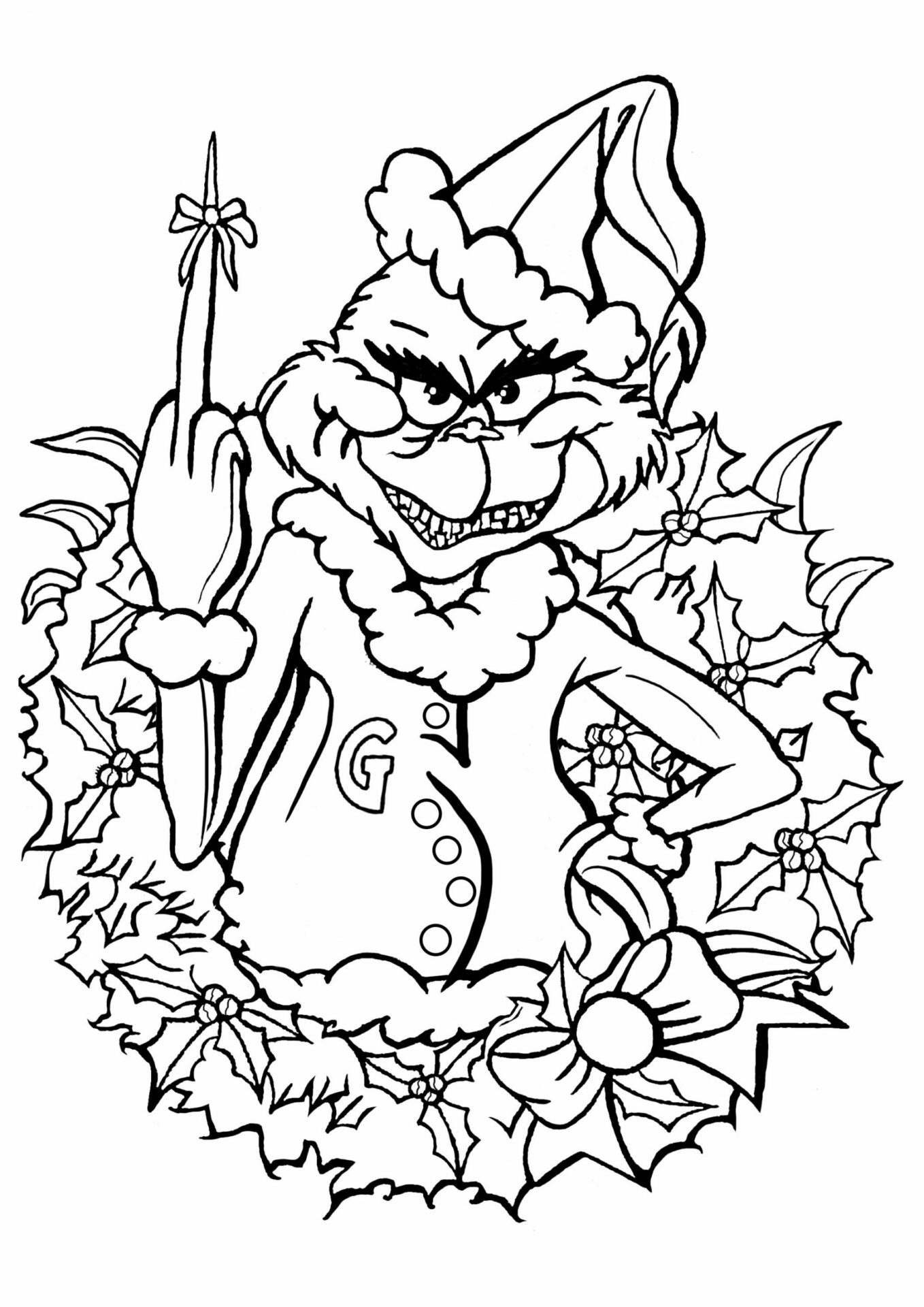 Free Printable Grinch With Max