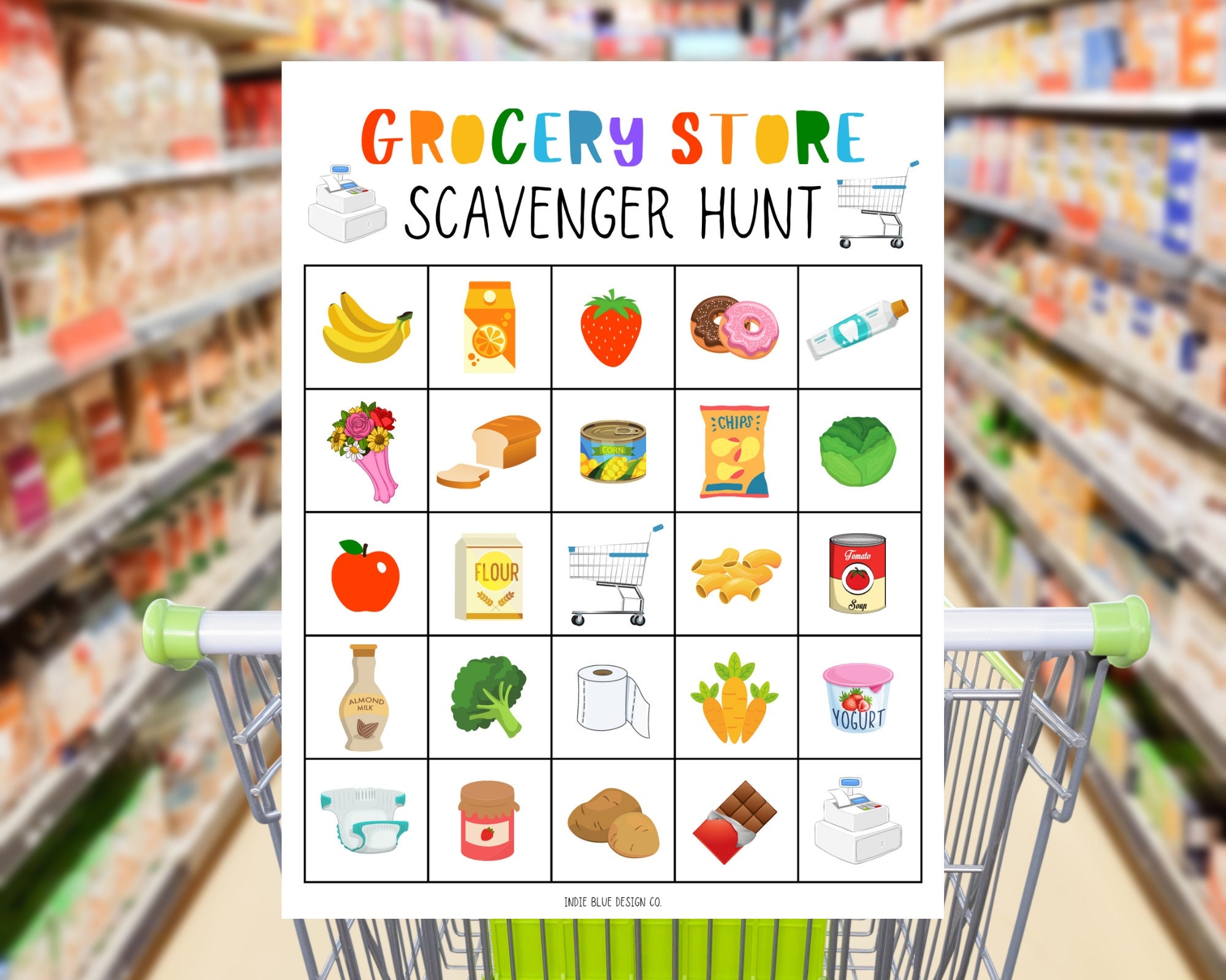 Grocery Store Scavenger Hunt Printable Printable Scavenger Hunt Kids 