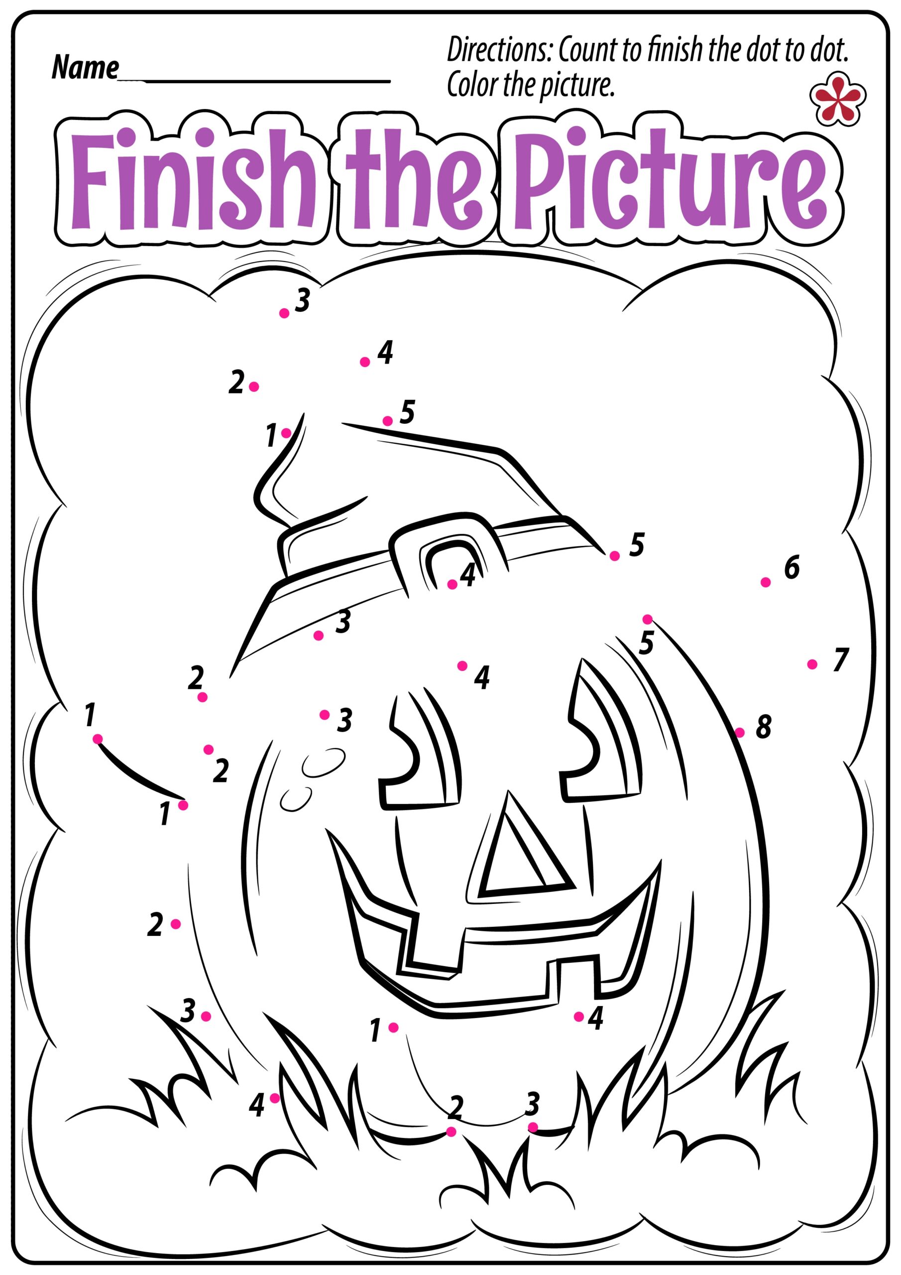 Halloween Dot To Dot Printables
