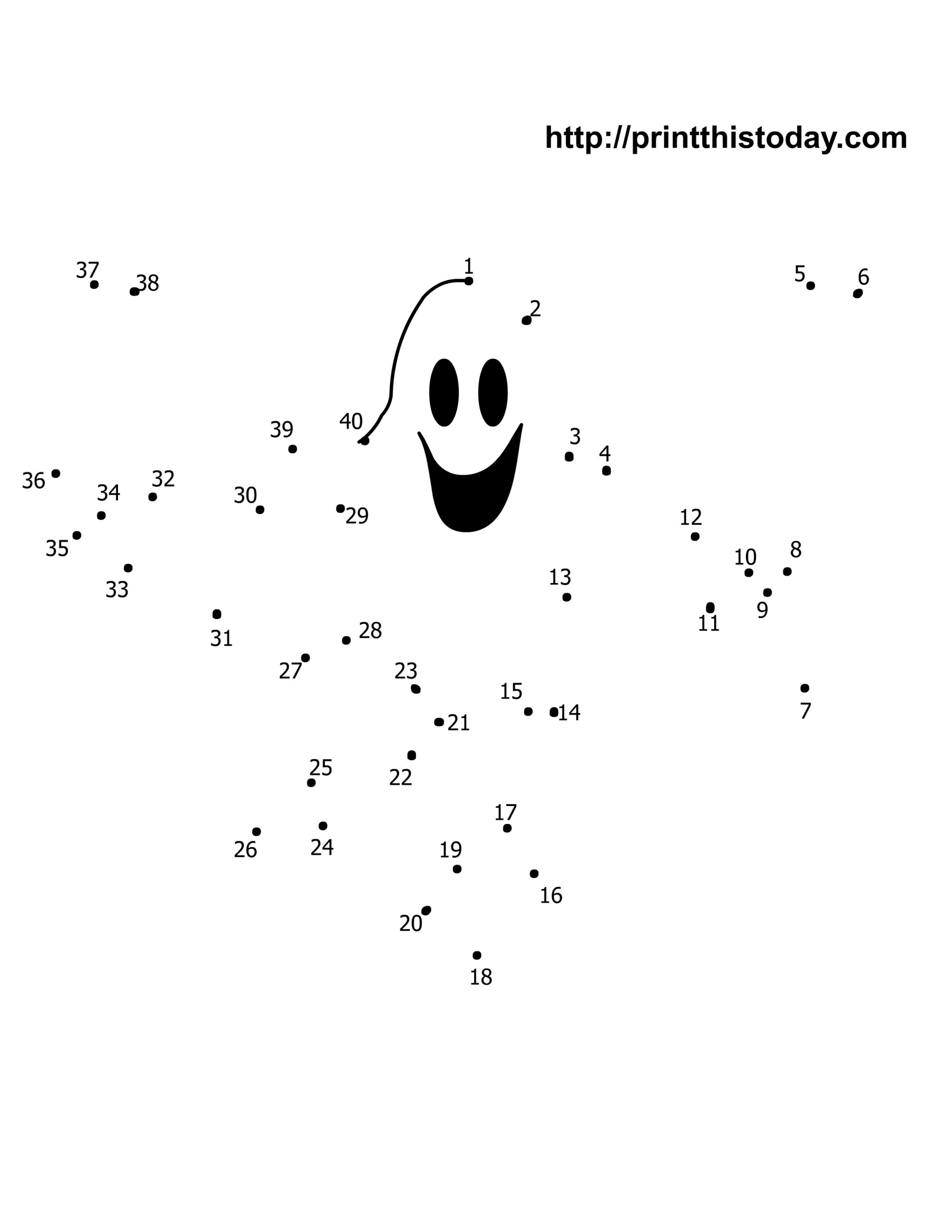Halloween Dot To Dot Printables