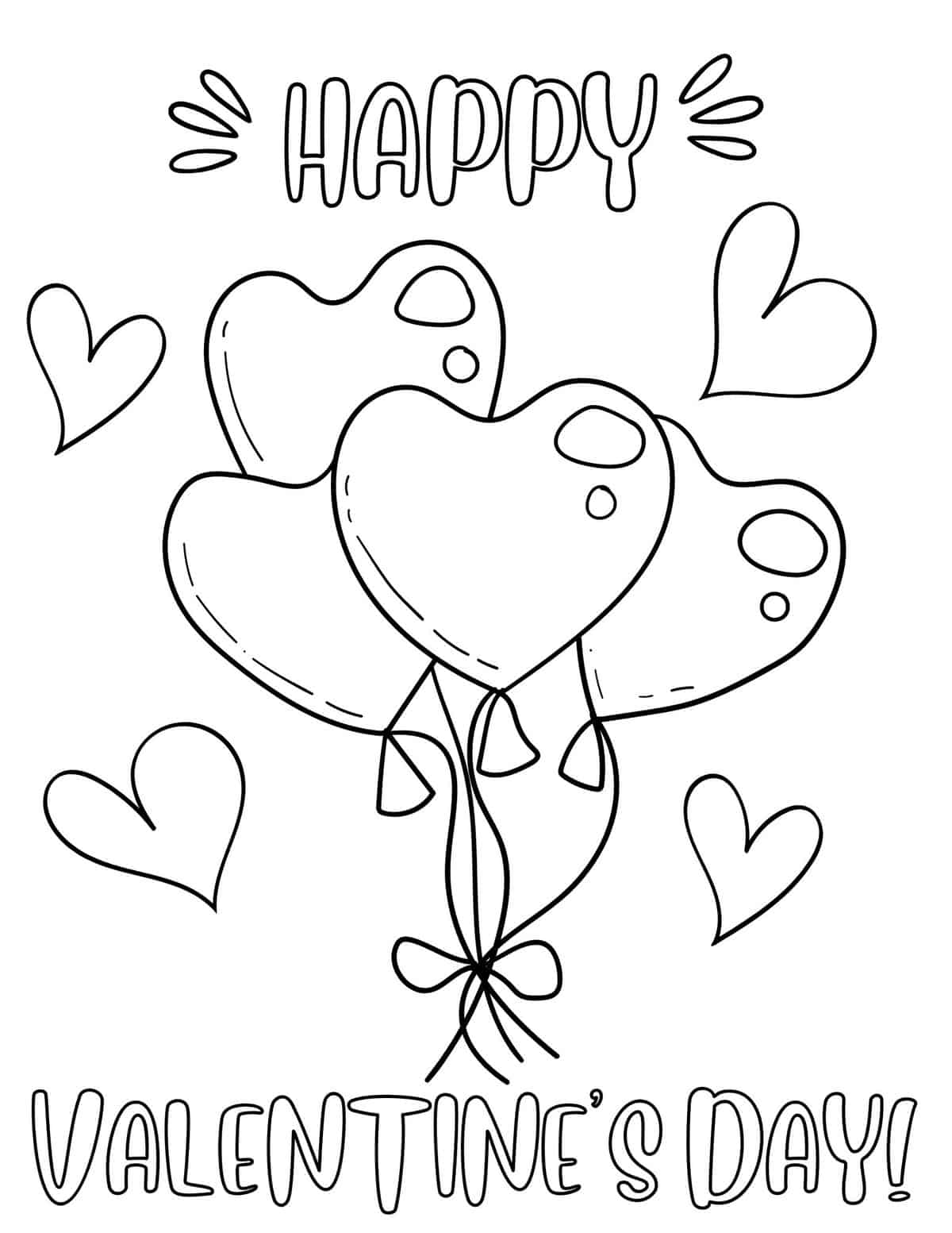 Free Printable Valentine Love Note Coloring Pages