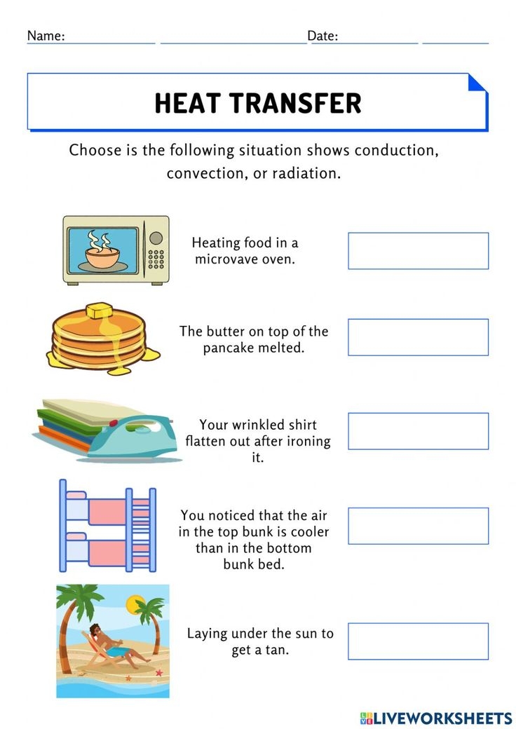 Free Printable Heat Transfer Worksheets