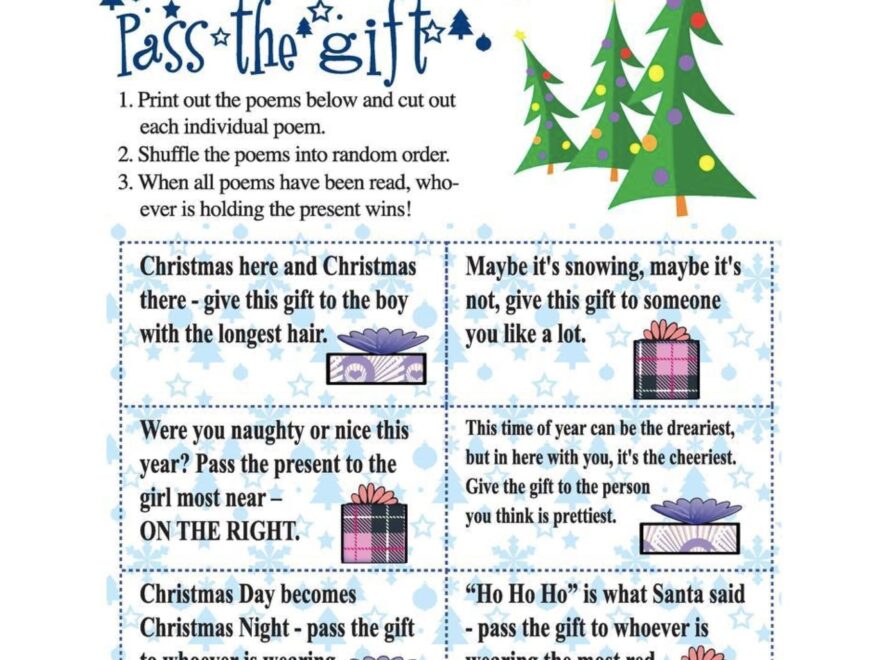 Holiday Gift Exchange Games Printable Games PartyIdeaPros