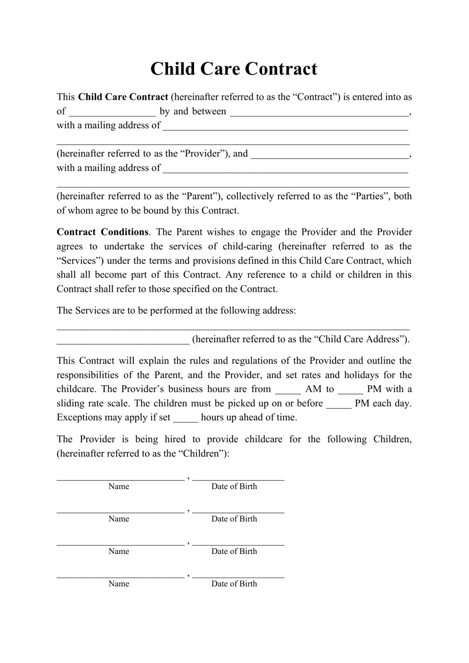 Home Care Service Agreement Template Sfiveband