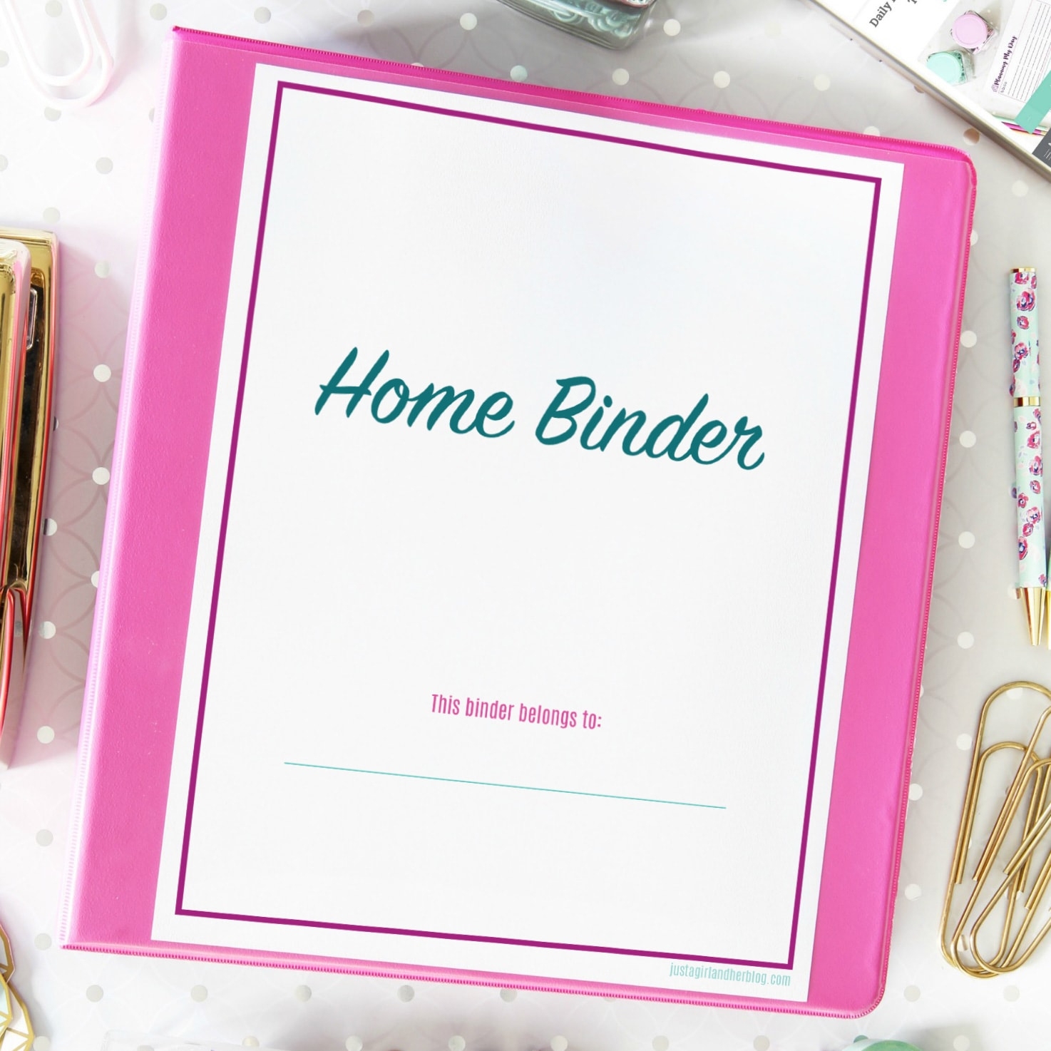 Home Management Binder Free Printables 2025