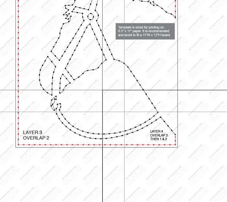 Horse Custom String Art Template Etsy Australia